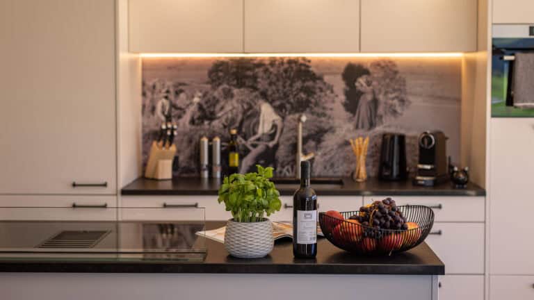 Penthouse Küche Geschirrspüler Kücheninsel Backrohr